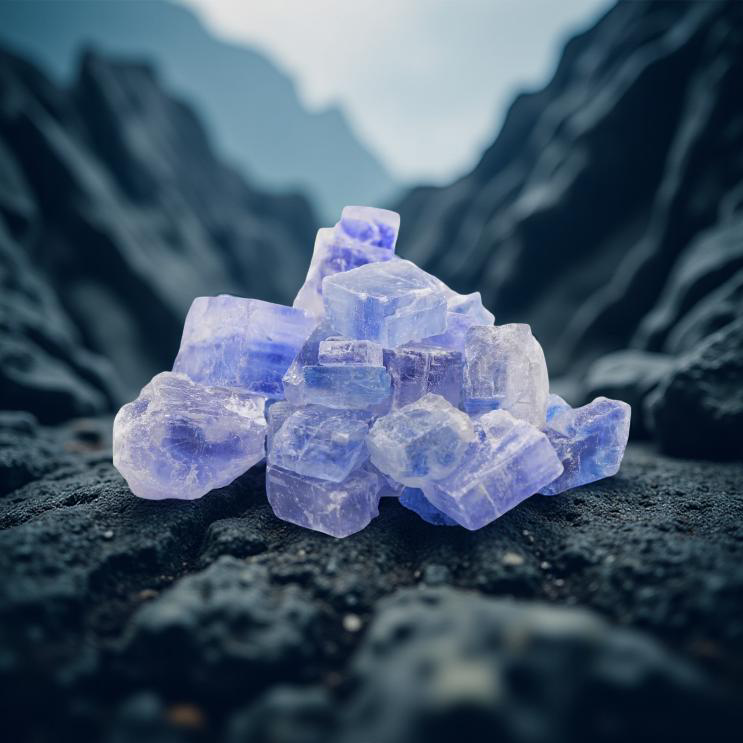 Blue salt,Coarse Grain, Crystal Rock Salt, natural, Dye Free,