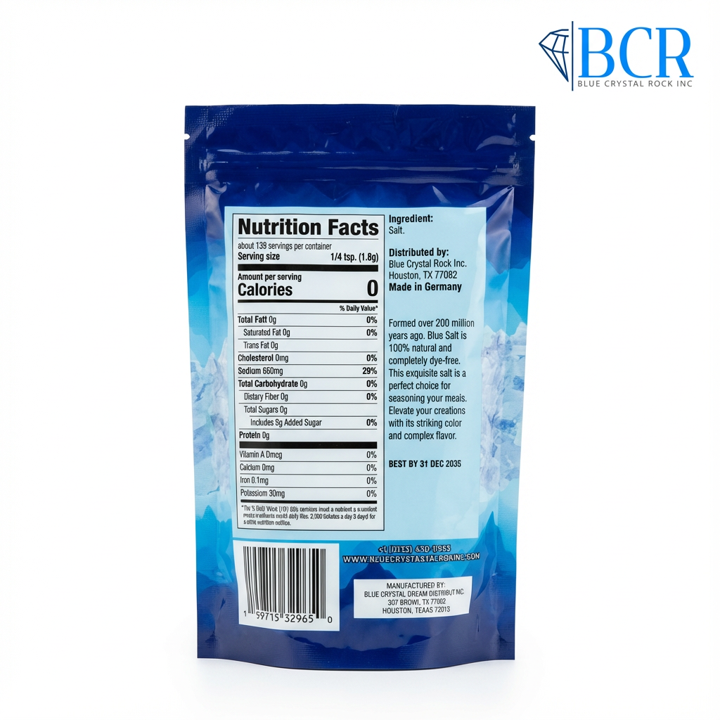 Blue Crystal Rock Salt™ | Ancient Persian Blue Finishing Salt