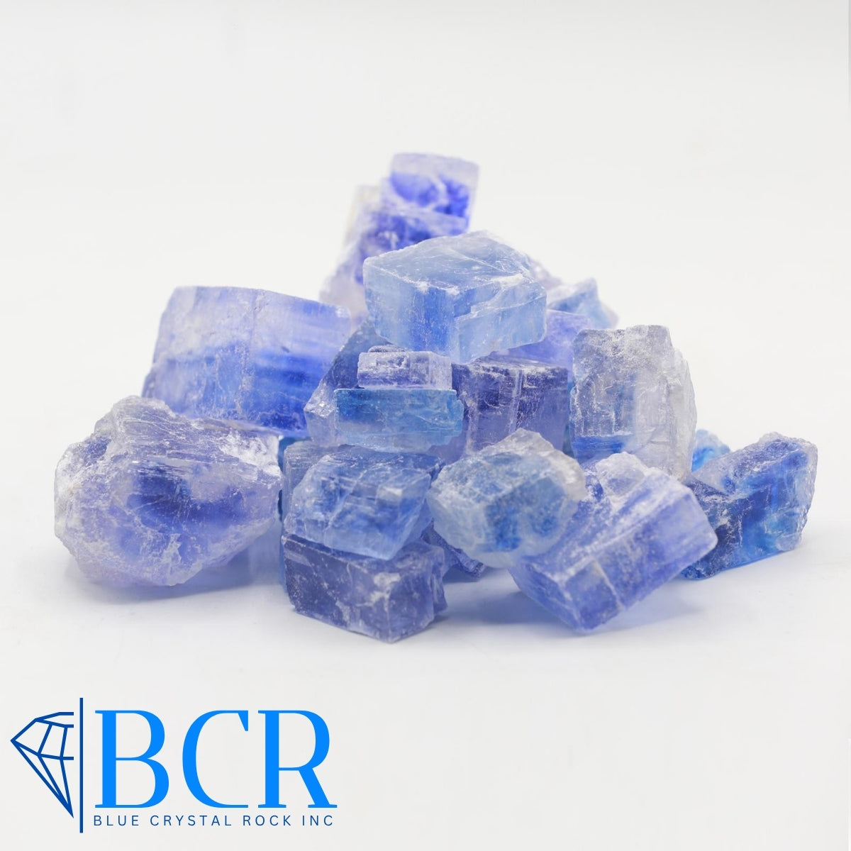 Blue Crystal Rock Salt Cubes - Available by Phone Call