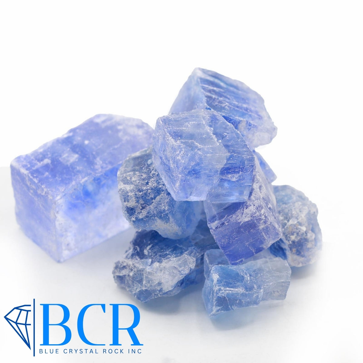 Blue Crystal Rock Salt Cubes - Available by Phone Call