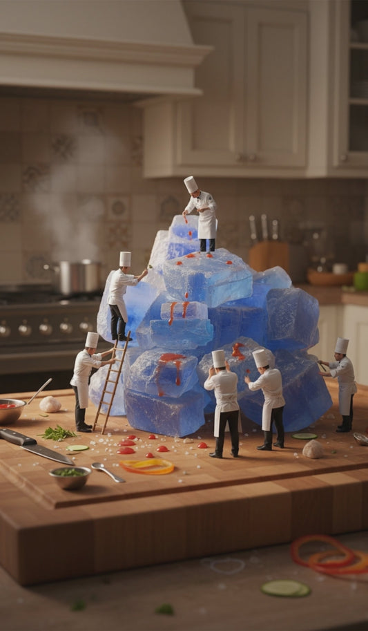 Natural blue crystal rock salt coarse grain 3 to 6 mm